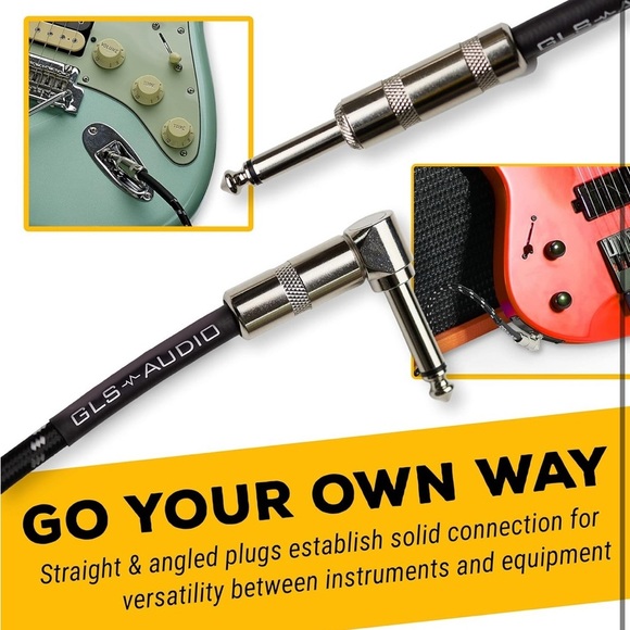 GLS Audio Black and White Instrument Cable (041) - Picture 2 of 6